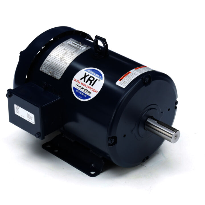General Purpose Motor, 5 & 3 HP, 3 Ph, 60 & 50 Hz, 208-230/460 & 190/380 V, 3600 & 3000 RPM, 184T Frame, TEFC