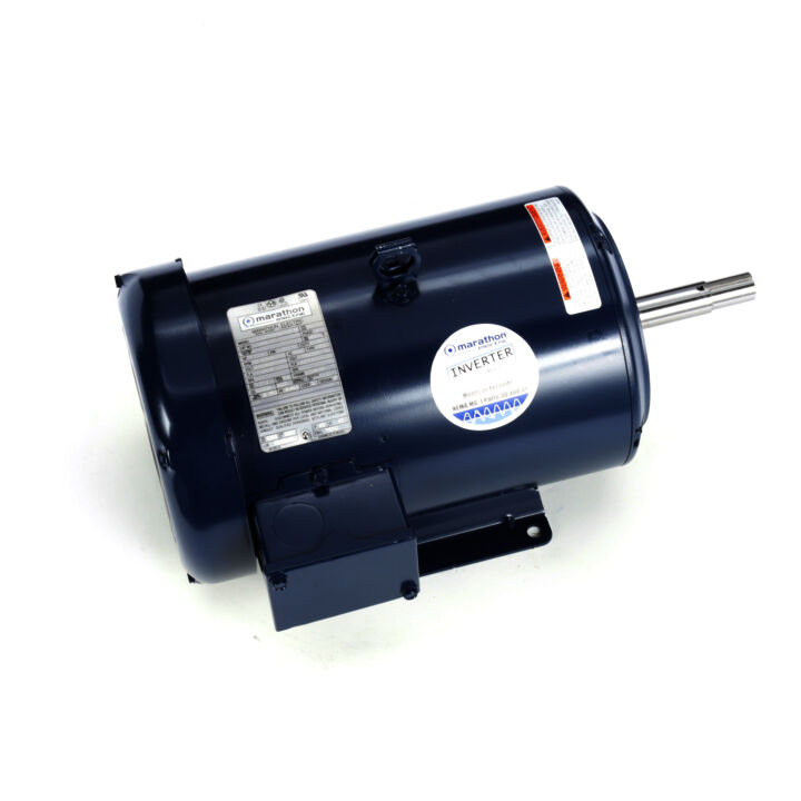 Close-Coupled Pump Motor, 7.50 & 5 HP, 3 Ph, 60 & 50 Hz, 230/460 & 190/380 V, 3600 & 3000 RPM, 184JM Frame, TEFC