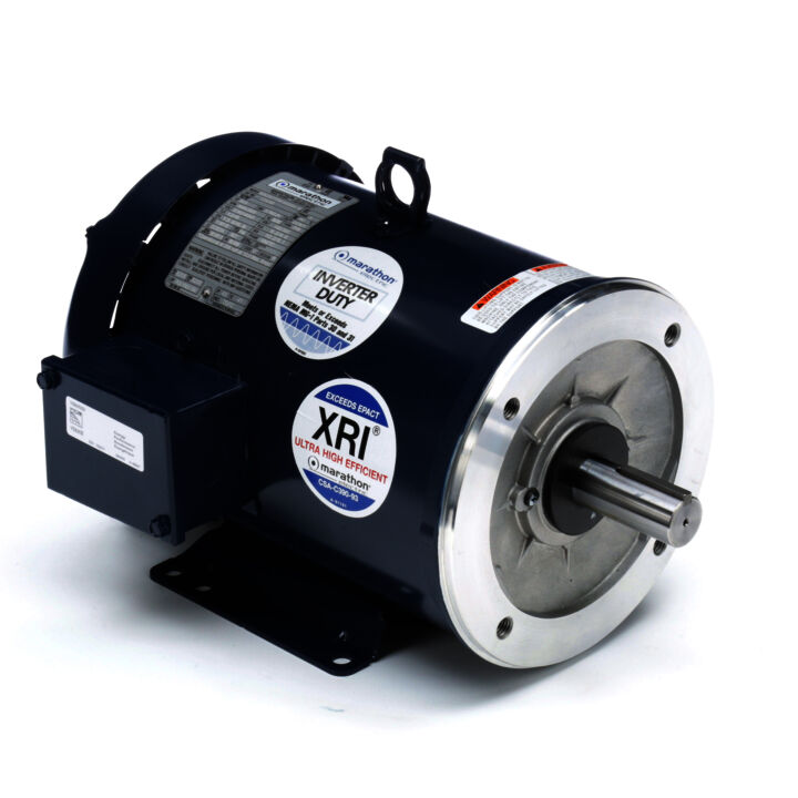 General Purpose Motor, 5 & 3 HP, 3 Ph, 60 & 50 Hz, 230/460 & 190/380 V, 3600 & 3000 RPM, 184TC Frame, TEFC