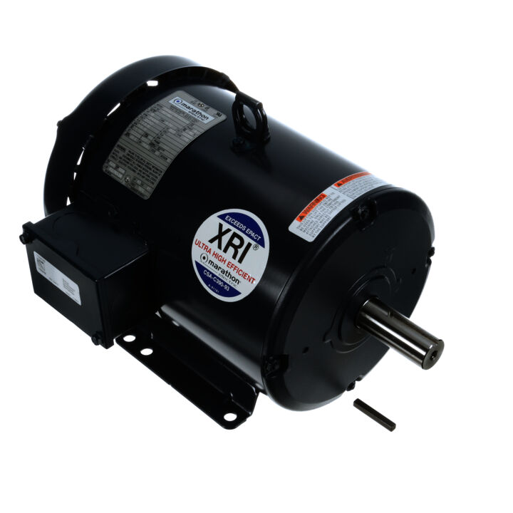 General Purpose Motor, 5 HP, 3 Ph, 60 Hz, 200 V, 3600 RPM, 184T Frame, TEFC