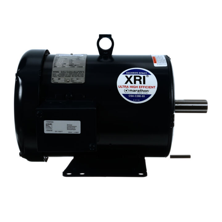 General Purpose Motor, 5 HP, 3 Ph, 60 Hz, 200 V, 3600 RPM, 184T Frame, TEFC