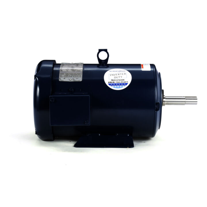 Close-Coupled Pump Motor, 7.50 & 5 HP, 3 Ph, 60 & 50 Hz, 230/460 & 190/380 V, 3600 & 3000 RPM, 184JM Frame, TEFC