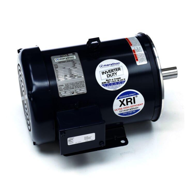 General Purpose Motor, 5 & 3 HP, 3 Ph, 60 & 50 Hz, 230/460 & 190/380 V, 1800 & 1500 RPM, 184TC Frame, TEFC