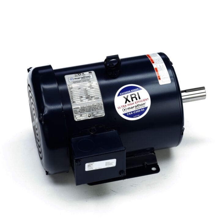 General Purpose Motor, 2 & 1.50 HP, 3 Ph, 60 & 50 Hz, 230/460 & 190/380 V, 1200 & 1000 RPM, 184T Frame, TEFC