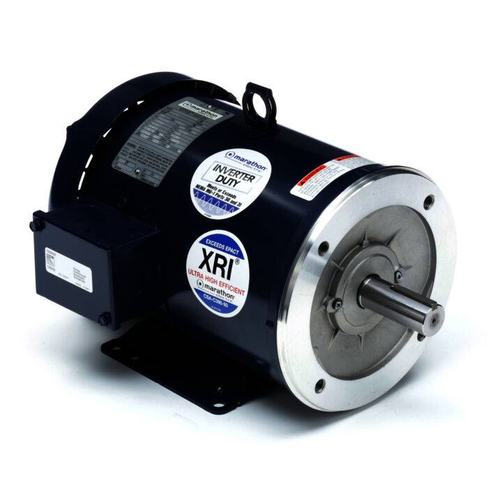 General Purpose Motor, 5 & 3 HP, 3 Ph, 60 & 50 Hz, 230/460 & 190/380 V, 1800 & 1500 RPM, 184TC Frame, TEFC