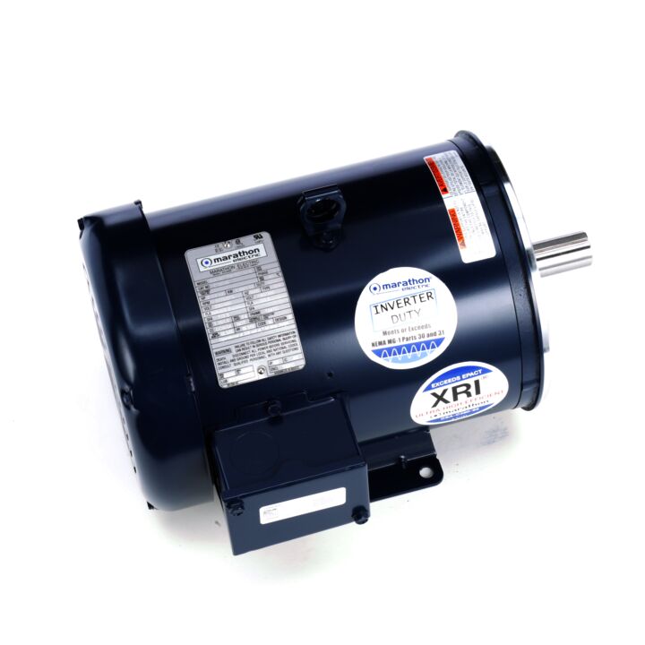 General Purpose Motor, 2 & 1.50 HP, 3 Ph, 60 & 50 Hz, 230/460 & 190/380 V, 1200 & 1000 RPM, 184TC Frame, TEFC