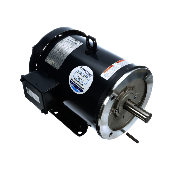 General Purpose Motor, 5 HP, 3 Ph, 60 Hz, 575 V, 1800 RPM, 184TC Frame, TEFC