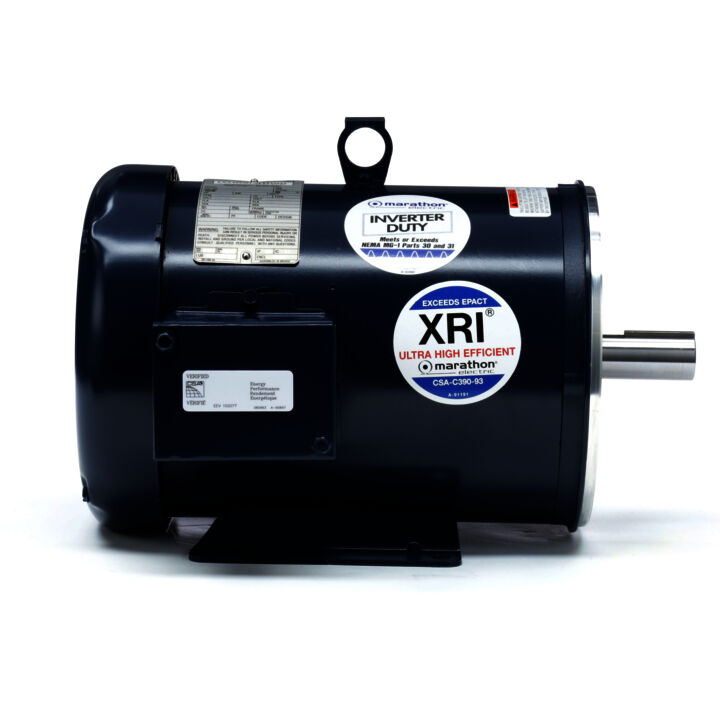 General Purpose Motor, 5 & 3 HP, 3 Ph, 60 & 50 Hz, 230/460 & 190/380 V, 1800 & 1500 RPM, 184TC Frame, TEFC