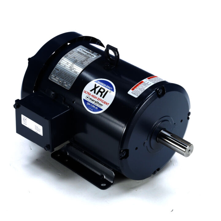 General Purpose Motor, 5 HP, 3 Ph, 60 Hz, 200 V, 1800 RPM, 184T Frame, TEFC