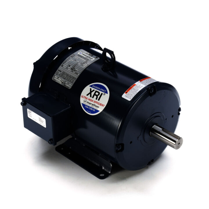 General Purpose Motor, 5 HP, 3 Ph, 60 Hz, 575 V, 1800 RPM, 184T Frame, TEFC