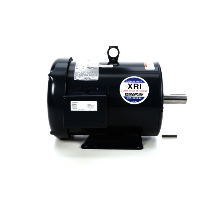 General Purpose Motor, 2 HP, 3 Ph, 60 Hz, 200 V, 1200 RPM, 184T Frame, TEFC