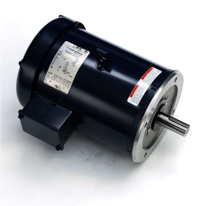General Purpose Motor, 5 & 3 HP, 3 Ph, 60 & 50 Hz, 208-230/460 & 190/380 V, 1800 & 1500 RPM, 184TC Frame, TEFC