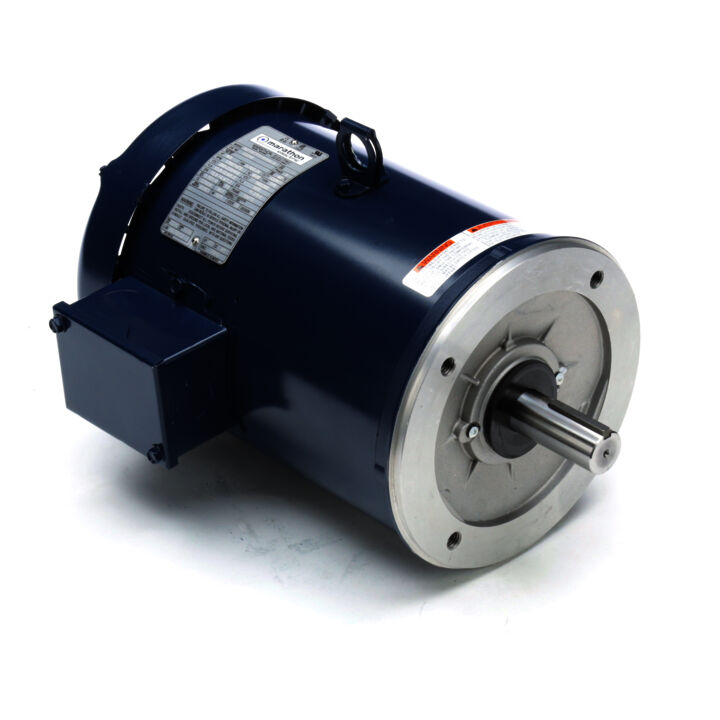 General Purpose Motor, 5 & 3 HP, 3 Ph, 60 & 50 Hz, 208-230/460 & 190/380 V, 1800 & 1500 RPM, 184TC Frame, TEFC