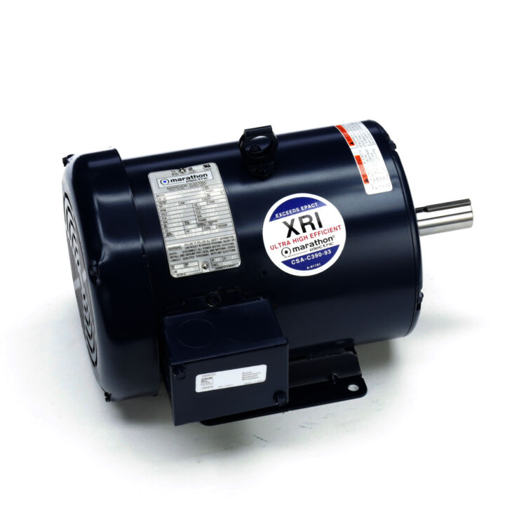 General Purpose Motor, 2 & 1.50 HP, 3 Ph, 60 & 50 Hz, 230/460 & 190/380 V, 1200 & 1000 RPM, 184T Frame, TEFC