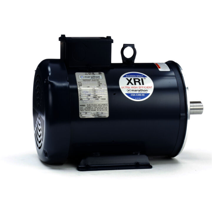 General Purpose Motor, 5 & 5 HP, 3 Ph, 60 & 50 Hz, 230/460 & 190/380 V, 3600 & 3000 RPM, 184TC Frame, TEFC