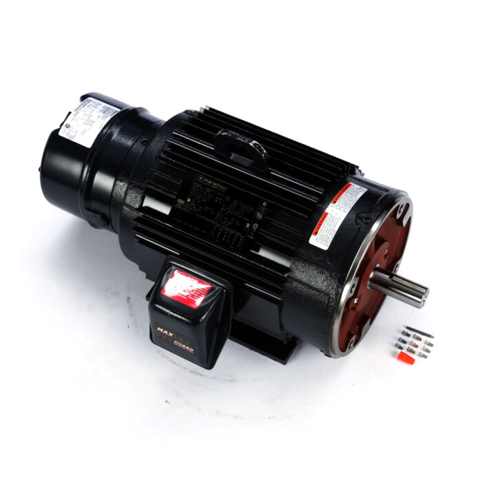 Brake Motor, 5 & 3 HP, 3 Ph, 60 & 50 Hz, 230/460 & 190/380 V, 1800 & 1500 RPM, 184TC Frame, TENV