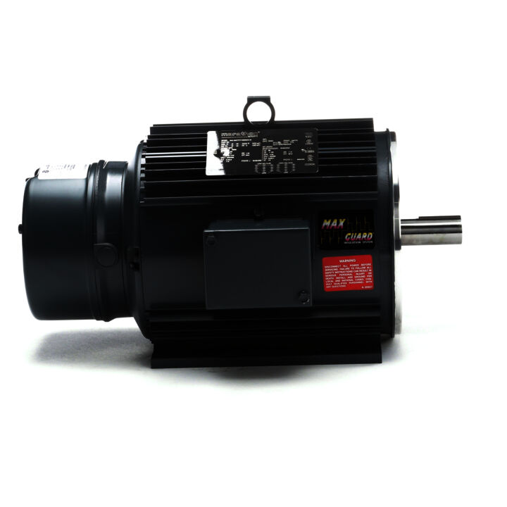 Brake Motor, 2 & 1.50 HP, 3 Ph, 60 & 50 Hz, 230/460 & 190/380 V, 1200 & 1000 RPM, 184TC Frame, TENV