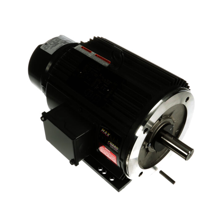 Brake Motor, 1.50 & 1 HP, 3 Ph, 60 & 50 Hz, 230/460 & 190/380 V, 1200 & 1000 RPM, 184TC Frame, TENV