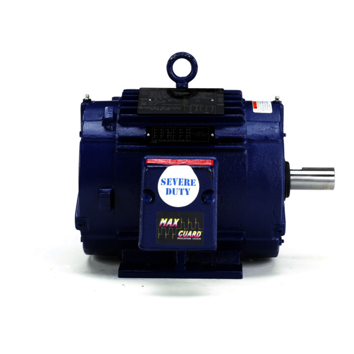 Severe Duty Motor, 2 HP, 3 Ph, 60 Hz, 230/460 V, 1200 RPM, 184T Frame, TENV