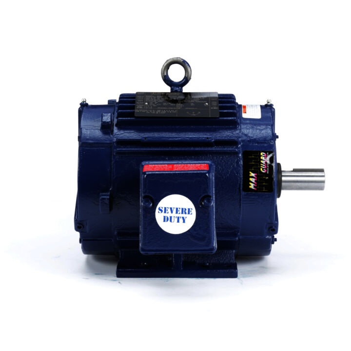Severe Duty Motor, 2 HP, 3 Ph, 60 Hz, 460 V, 1200 RPM, 184T Frame, TENV