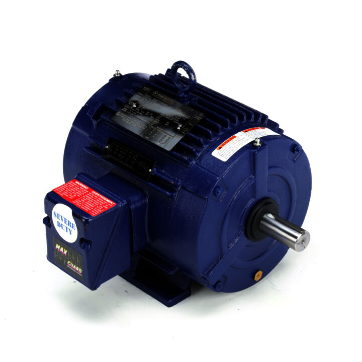 Severe Duty Motor, 2 HP, 3 Ph, 60 Hz, 230/460 V, 1200 RPM, 184T Frame, TENV