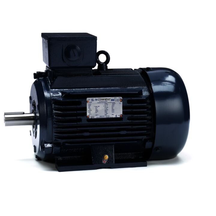 Cast Iron Motor, 2 & 1.50 HP, 3 Ph, 60 & 50 Hz, 230/460 & 200/400 V, 1200 & 1000 RPM, 100L Frame, TEFC