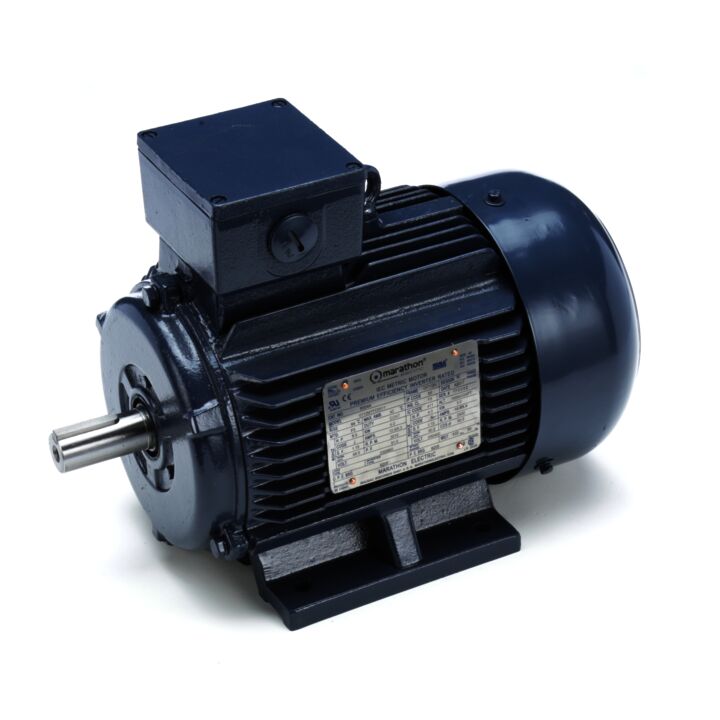 Cast Iron Motor, 5.50 & 4 HP, 3 Ph, 60 & 50 Hz, 230/460 & 200/400 V, 3600 & 3000 RPM, 112M Frame, TEFC