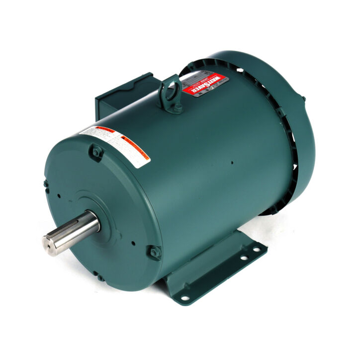 Air Compressor Motor, 5 HP, 3 Ph, 60 Hz, 230/460 V, 1800 RPM, 184T Frame, TEFC