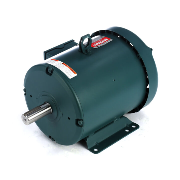 Air Compressor Motor, 3 HP, 3 Ph, 60 Hz, 230/460 V, 1800 RPM, 182T Frame, TEFC