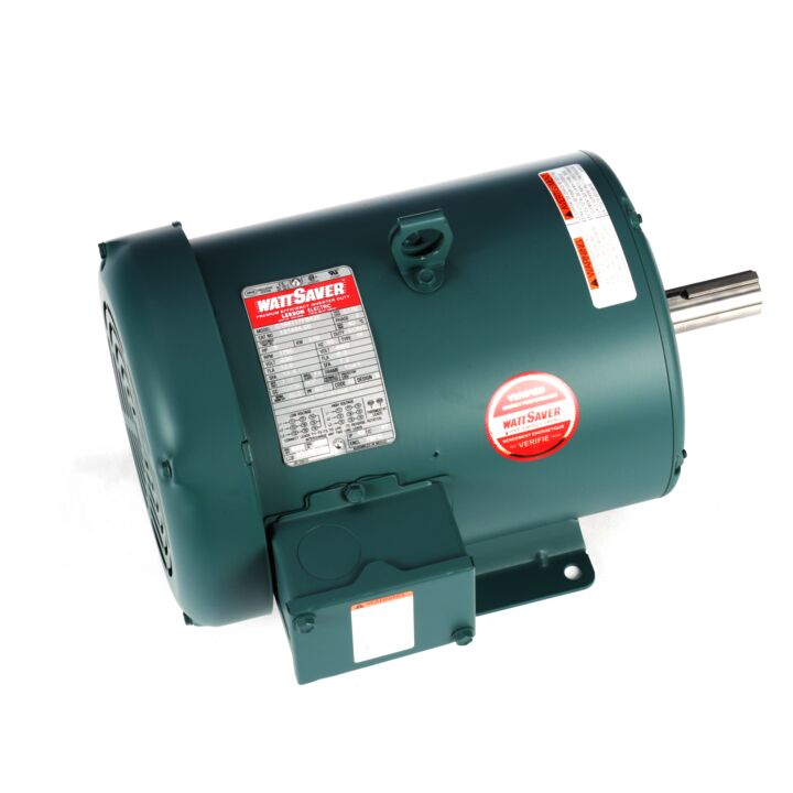 Air Compressor Motor, 5 HP, 3 Ph, 60 Hz, 230/460 V, 1800 RPM, 184T Frame, TEFC