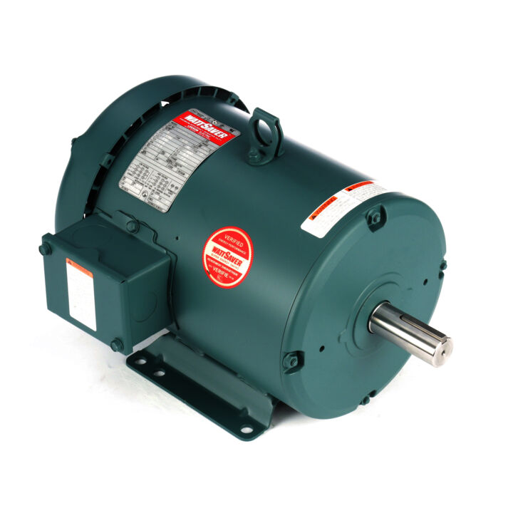 Air Compressor Motor, 5 HP, 3 Ph, 60 Hz, 230/460 V, 1800 RPM, 184T Frame, TEFC