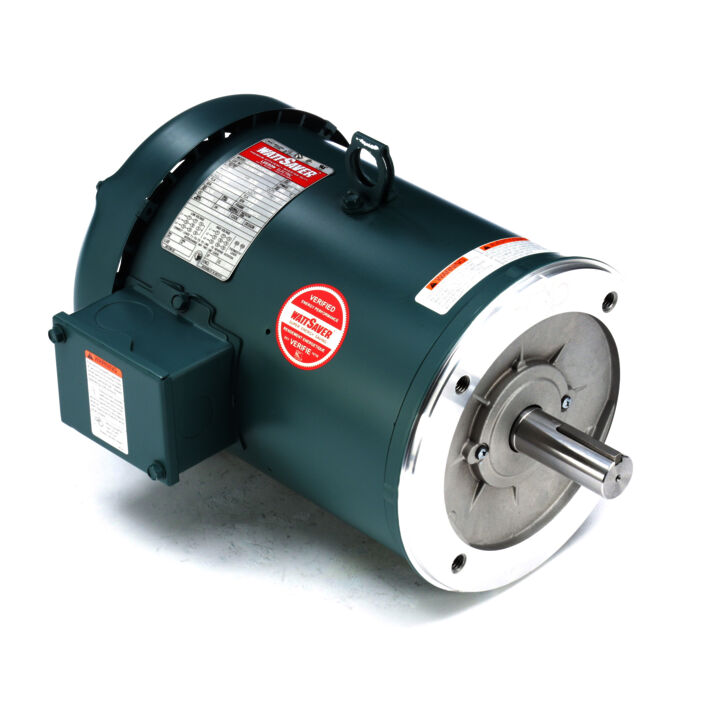 General Purpose Motor, 5 & 5 HP, 3 Ph, 60 & 50 Hz, 230/460 & 190/380 V, 1800 & 1500 RPM, 184TC Frame, TEFC