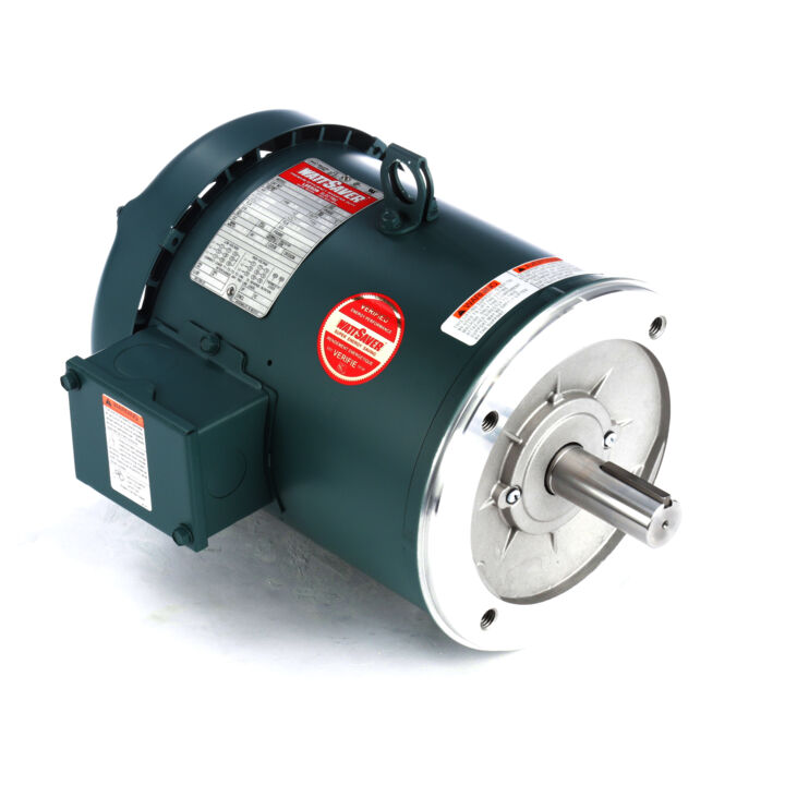 General Purpose Motor, 3 HP, 3 Ph, 60 Hz, 230/460 V, 1800 RPM, 182TC Frame, TEFC