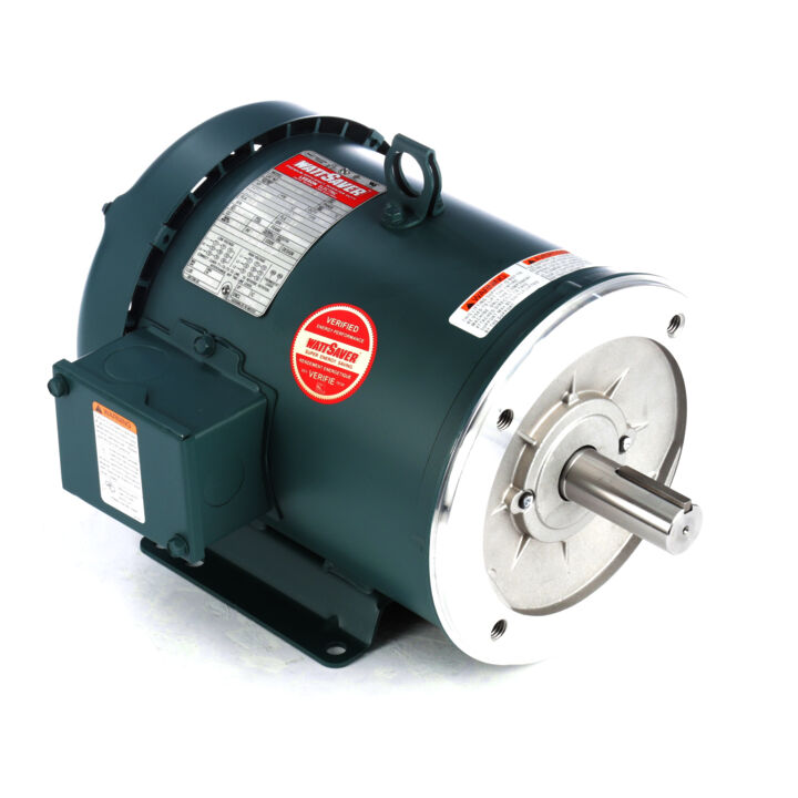 General Purpose Motor, 3 HP, 3 Ph, 60 Hz, 230/460 V, 1800 RPM, 182TC Frame, TEFC