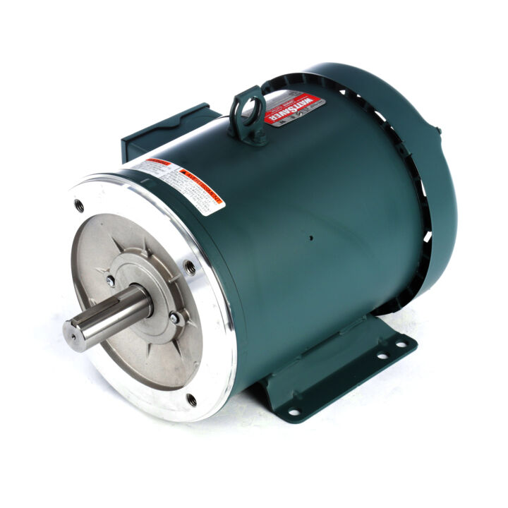 General Purpose Motor, 3 HP, 3 Ph, 60 Hz, 230/460 V, 1800 RPM, 182TC Frame, TEFC