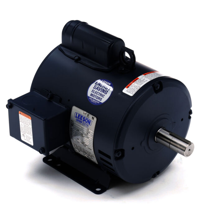 Air Compressor Motor, 2 HP, 1 Ph, 60 Hz, 115/208-230 V, 1800 RPM, 182T Frame, DP