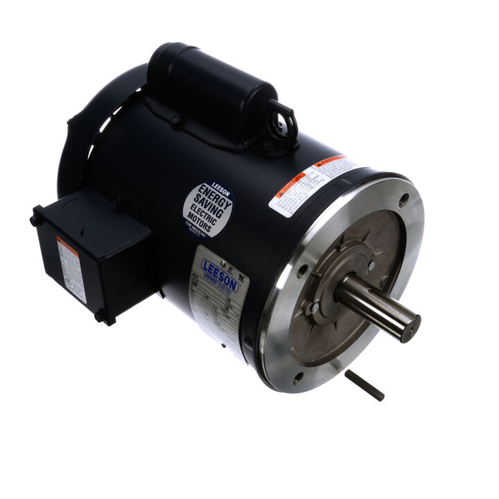 General Purpose Motor, 2 HP, 1 Ph, 60 Hz, 115/208-230 V, 1800 RPM, 182TC Frame, TEFC