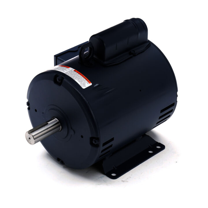 Air Compressor Motor, 2 HP, 1 Ph, 60 Hz, 115/208-230 V, 1800 RPM, 182T Frame, DP