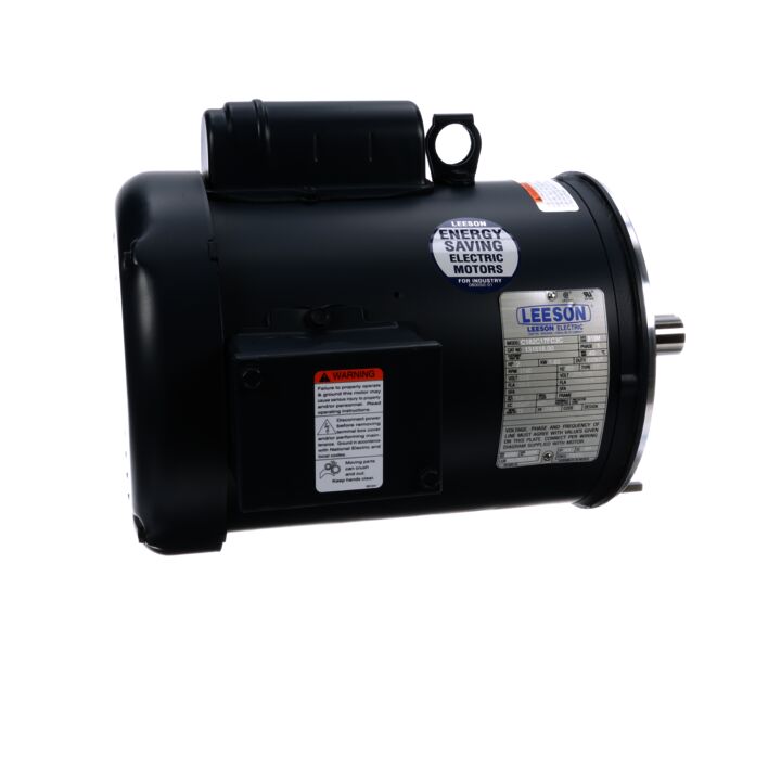 General Purpose Motor, 2 HP, 1 Ph, 60 Hz, 115/208-230 V, 1800 RPM, 182TC Frame, TEFC