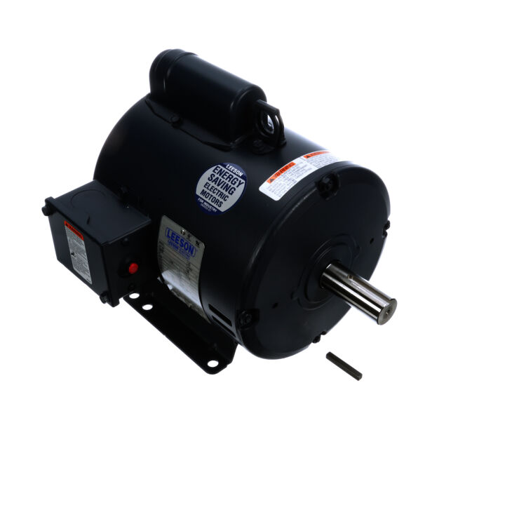 Air Compressor Motor, 2 HP, 1 Ph, 60 Hz, 115/208-230 V, 1800 RPM, 182T Frame, DP