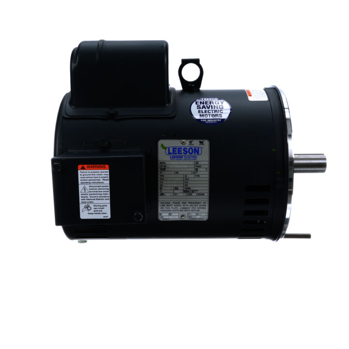 General Purpose Motor, 5 HP, 1 Ph, 60 Hz, 208-230 V, 1800 RPM, 184TC Frame, DP