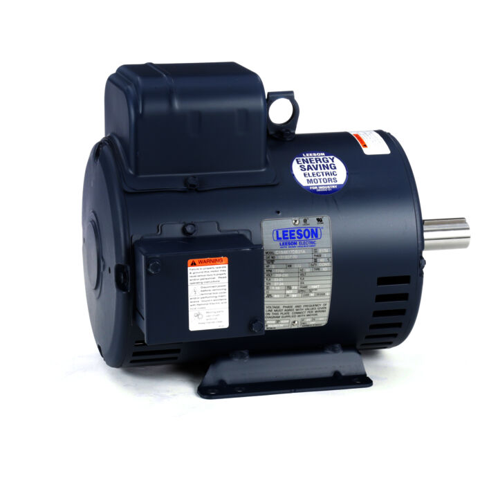 Air Compressor Motor, 5 HP, 1 Ph, 60 Hz, 208-230 V, 1800 RPM, 184T Frame, DP