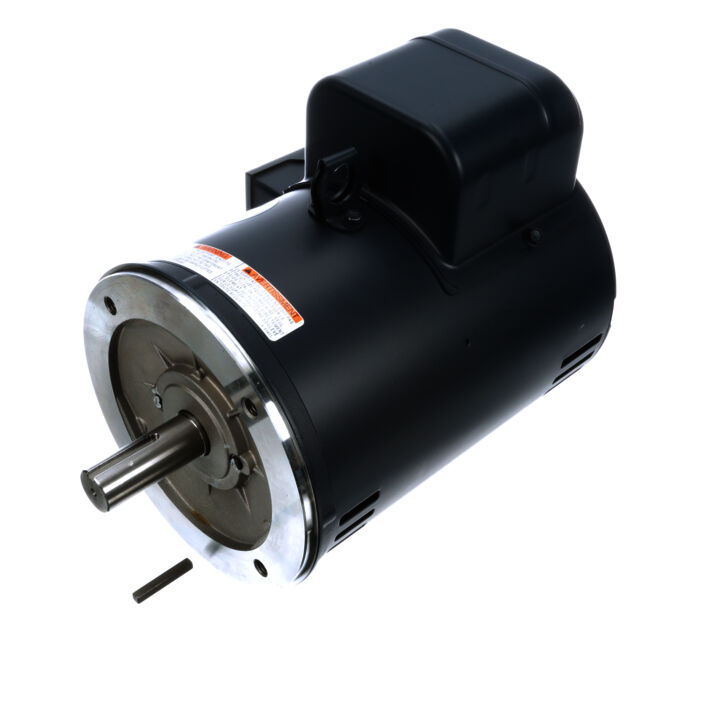 General Purpose Motor, 5 HP, 1 Ph, 60 Hz, 208-230 V, 1800 RPM, 184TC Frame, DP