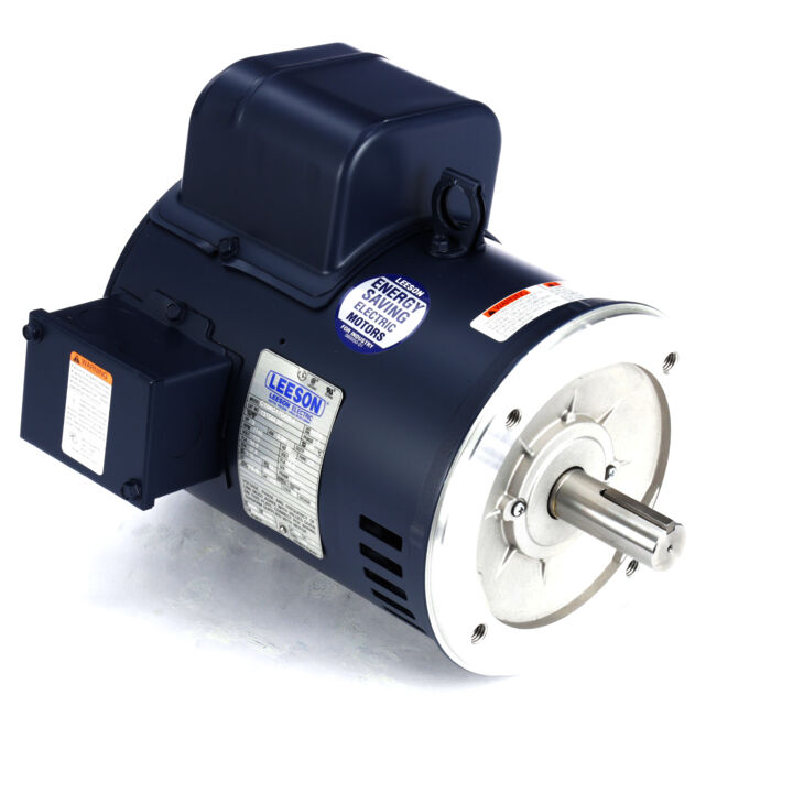 General Purpose Motor, 3 HP, 1 Ph, 60 Hz, 115/230 V, 1800 RPM, 184TC Frame, DP