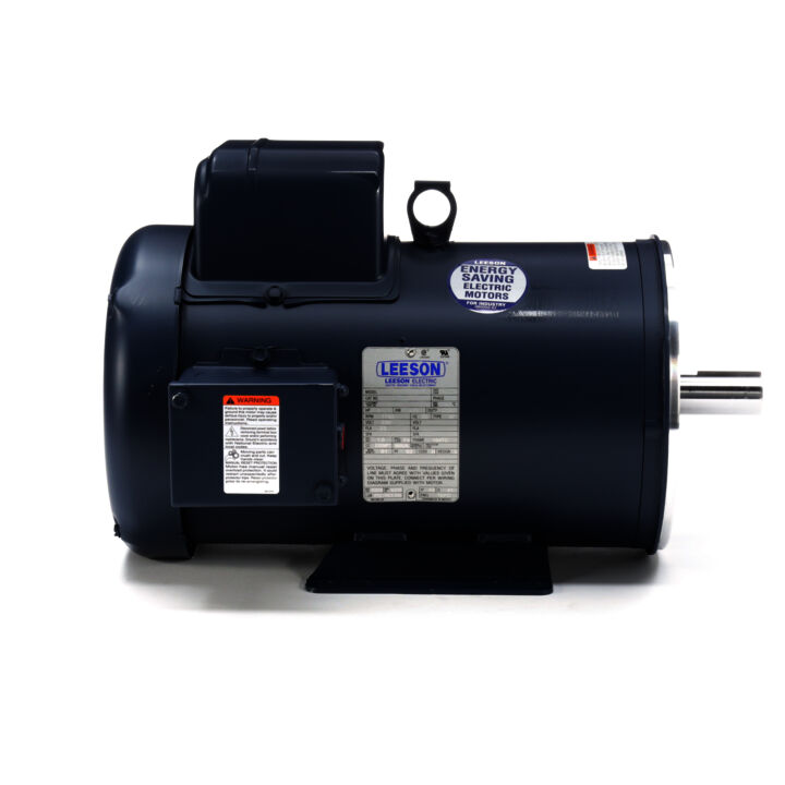 General Purpose Motor, 5 HP, 1 Ph, 60 Hz, 230 V, 1800 RPM, 184TC Frame, TEFC