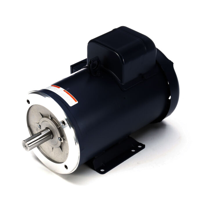 General Purpose Motor, 5 HP, 1 Ph, 60 Hz, 230 V, 1800 RPM, 184TC Frame, TEFC