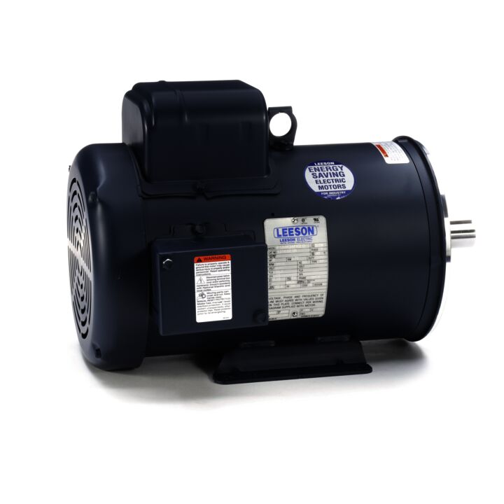 General Purpose Motor, 5 HP, 1 Ph, 60 Hz, 230 V, 3600 RPM, 184TC Frame, TEFC