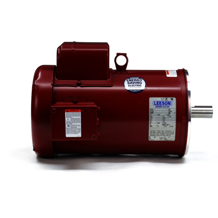 Agricultural Motor, 5 HP, 1 Ph, 60 Hz, 230 V, 1800 RPM, 184TC Frame, TEFC