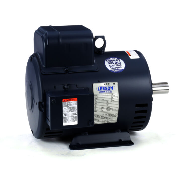 Air Compressor Motor, 5 HP, 1 Ph, 60 Hz, 208-230 V, 1800 RPM, 184T Frame, DP