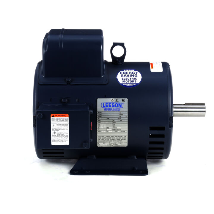 Air Compressor Motor, 5 HP, 1 Ph, 60 Hz, 208-230 V, 1800 RPM, 184T Frame, DP